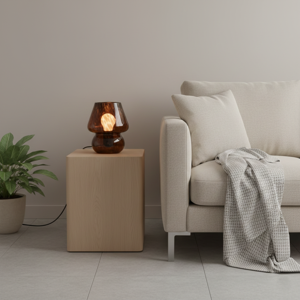 Mushroom Table Lamp | Small Bedside Lamp-Table Lamp-Sasha Sydney