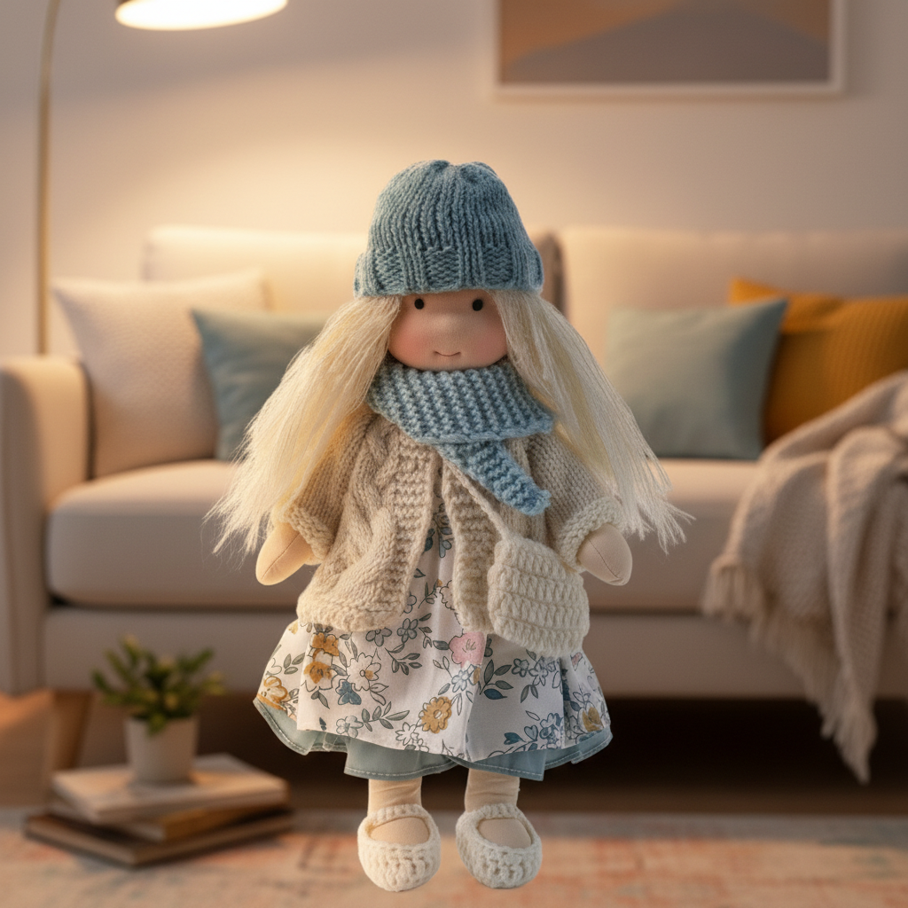 Plush Rag Doll Toy | Soft Cuddly Companion Imaginative Play-Toy-Sasha Sydney