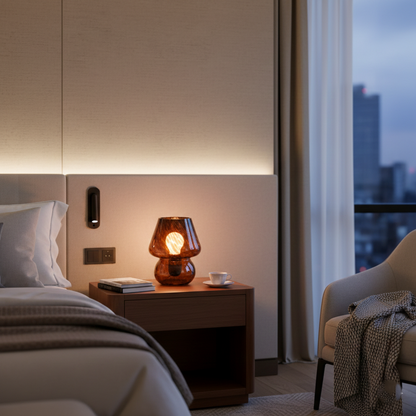 Mushroom Table Lamp | Small Bedside Lamp-Table Lamp-Sasha Sydney