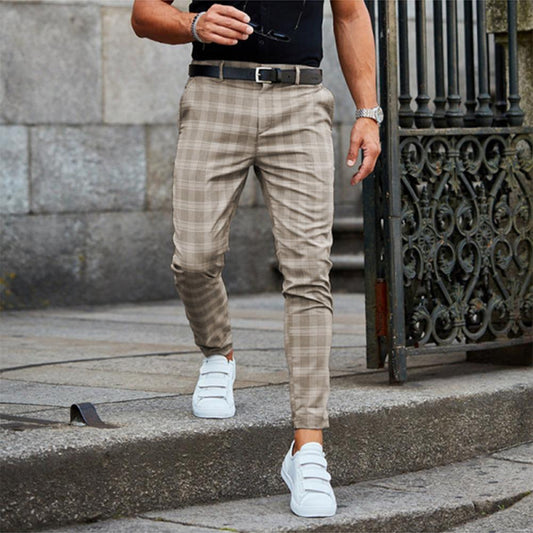 Mens Chinos | Striped Trousers For Men-Men Pants-Sasha Sydney