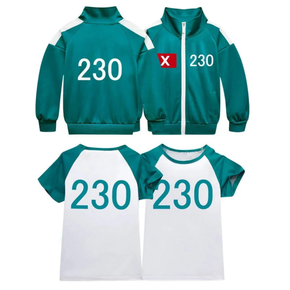 Squid Game Player Set | Squid Game Cosplay Tracksuit-Costume Set-Sasha Sydney