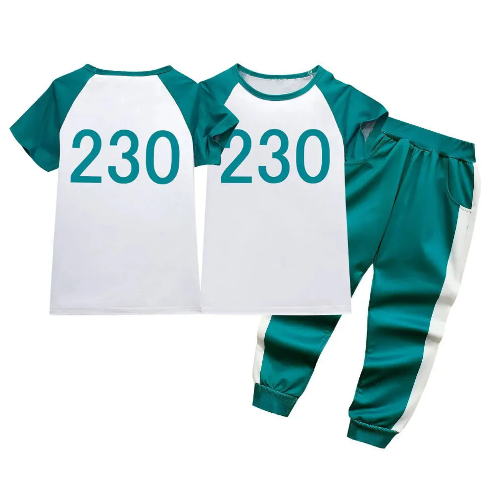Squid Game Player Set | Squid Game Cosplay Tracksuit-Costume Set-Sasha Sydney