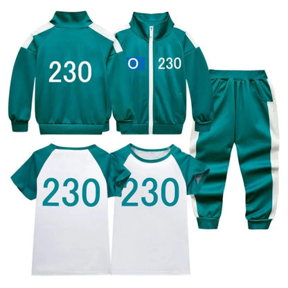 Squid Game Player Set | Squid Game Cosplay Tracksuit-Costume Set-Sasha Sydney