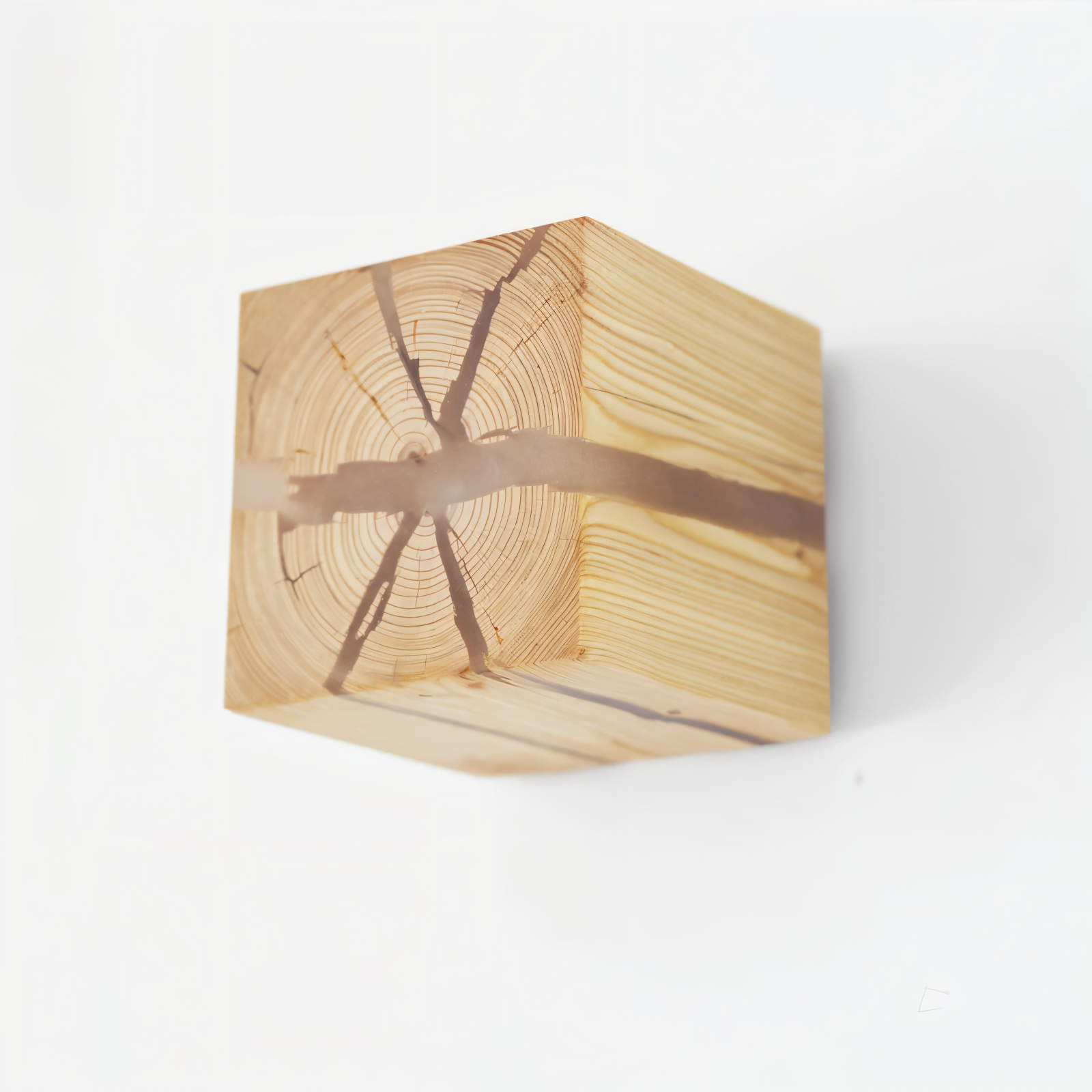 Wooden Wall Light | LED Cube Wall Sconce-Wall Light-Sasha Sydney