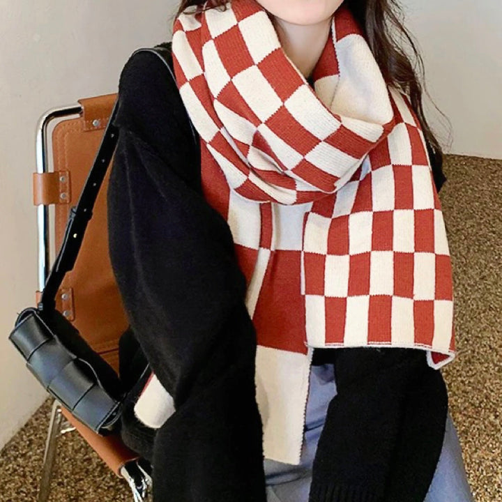 Chloe | Women Checkered Scarf | Stylish Comfort