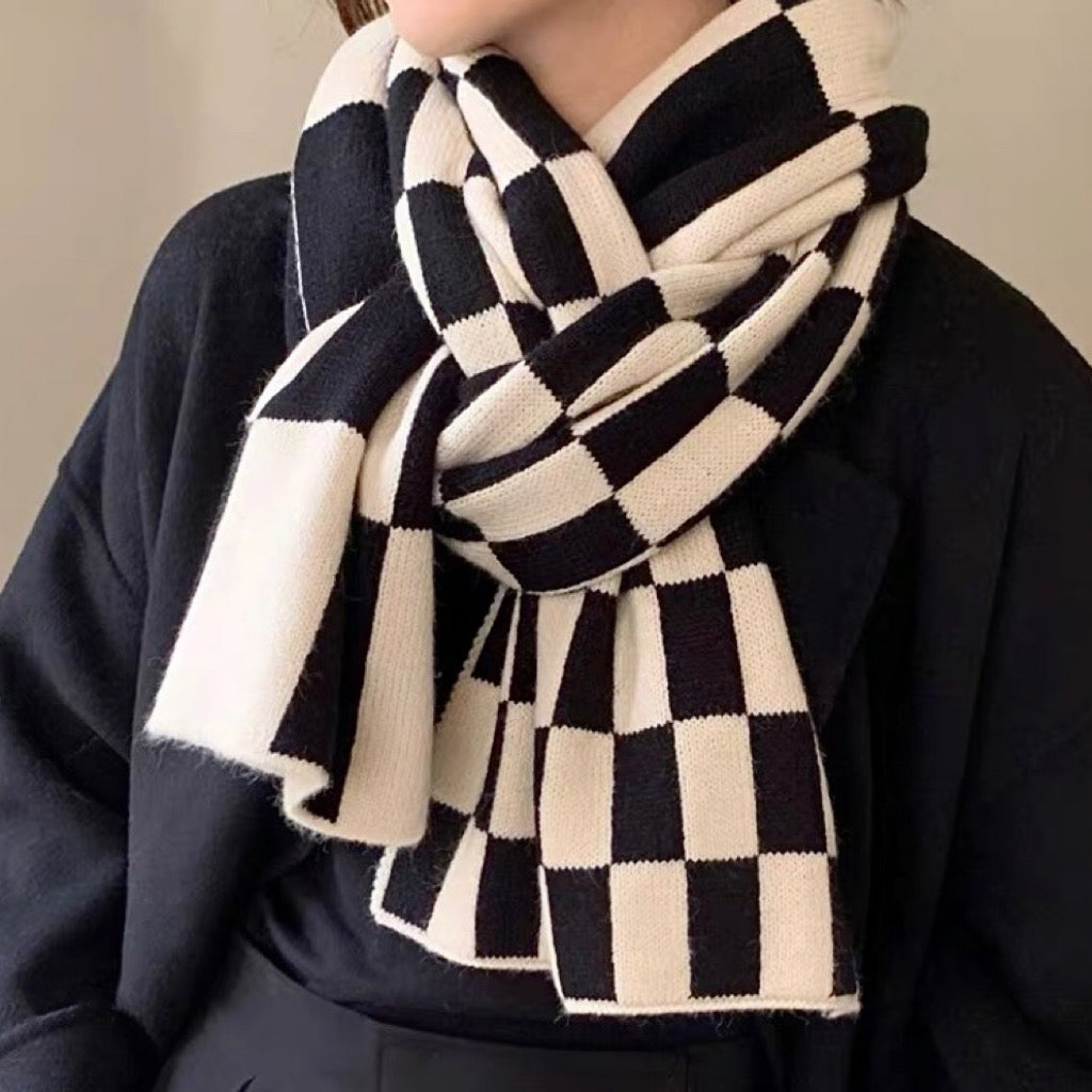 Chloe | Women Checkered Scarf | Stylish Comfort