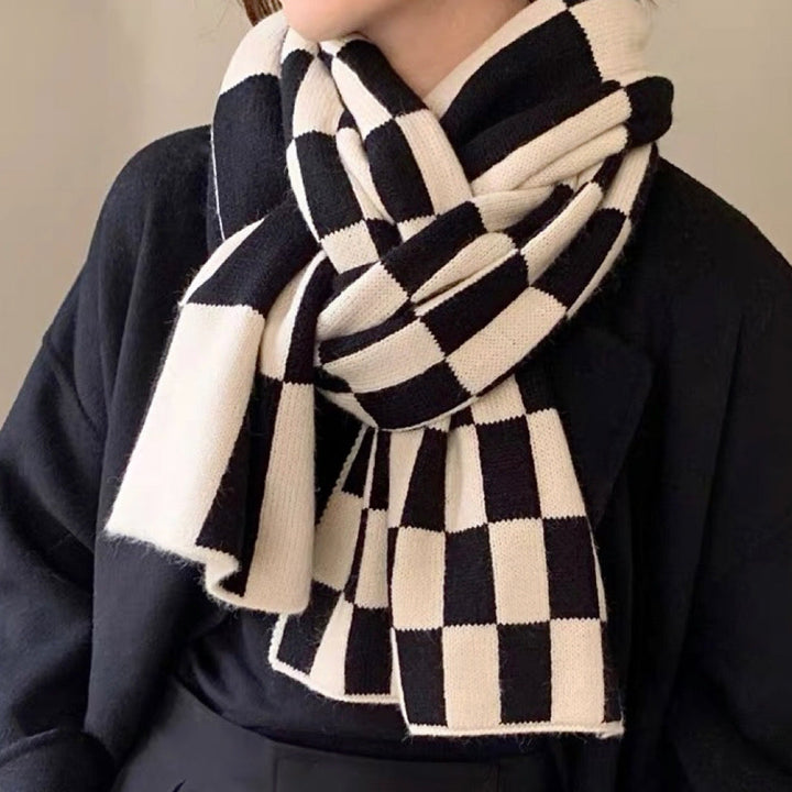 Chloe | Women Checkered Scarf | Stylish Comfort