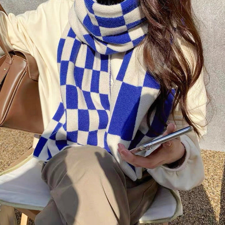 Chloe | Women Checkered Scarf | Stylish Comfort