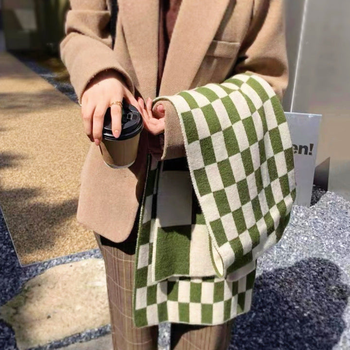 Chloe | Women Checkered Scarf | Stylish Comfort