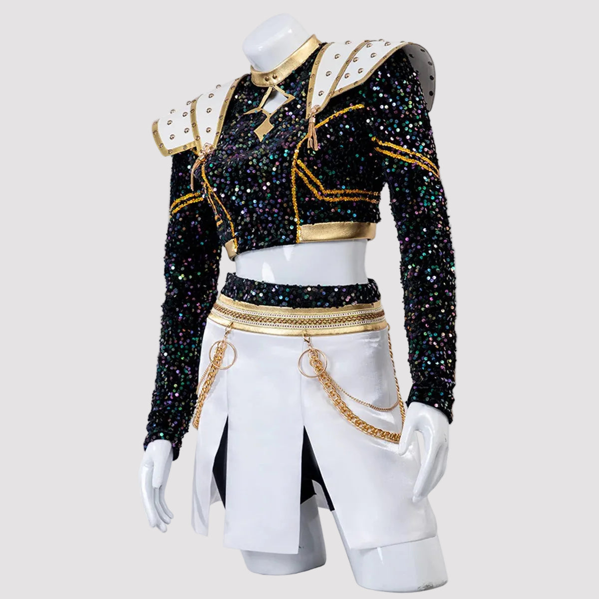 Girls K-Pop Inspired Performance Costume | Stage Dance Outfit Set-Sasha Sydney
