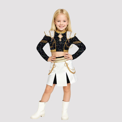 Girls K-Pop Inspired Performance Costume | Stage Dance Outfit Set-Sasha Sydney