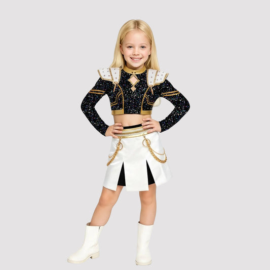 Girls K-Pop Inspired Performance Costume | Stage Dance Outfit Set-Sasha Sydney