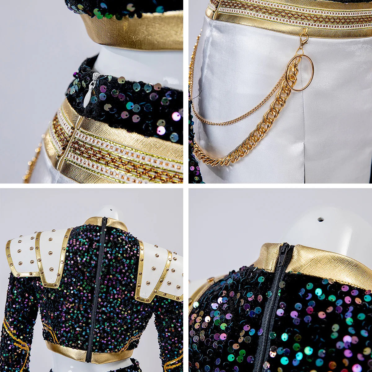 Girls K-Pop Inspired Performance Costume | Stage Dance Outfit Set-Sasha Sydney