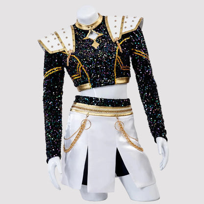 Girls K-Pop Inspired Performance Costume | Stage Dance Outfit Set-Sasha Sydney