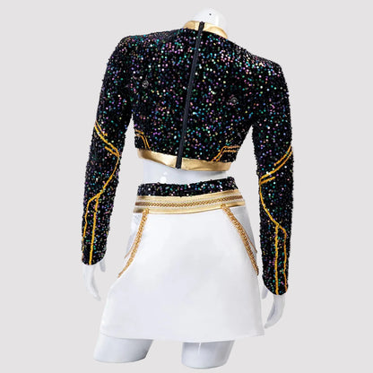Girls K-Pop Inspired Performance Costume | Stage Dance Outfit Set-Sasha Sydney