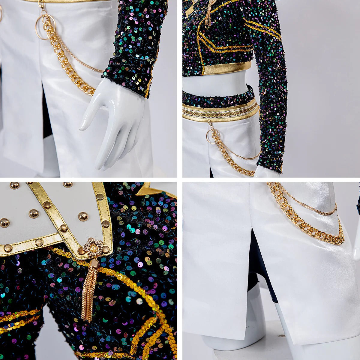 Girls K-Pop Inspired Performance Costume | Stage Dance Outfit Set-Sasha Sydney
