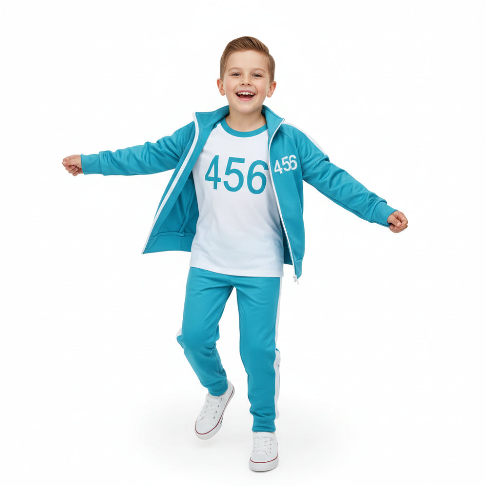 Kids Squid Game Costume | Tracksuit Cosplay Set-Kids Costume Set-Sasha Sydney