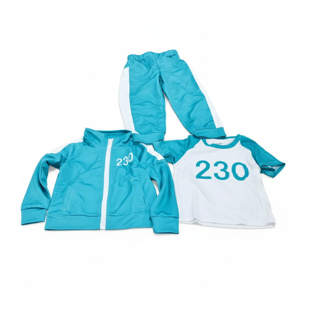 Kids Squid Game Costume | Tracksuit Cosplay Set-Kids Costume Set-Sasha Sydney
