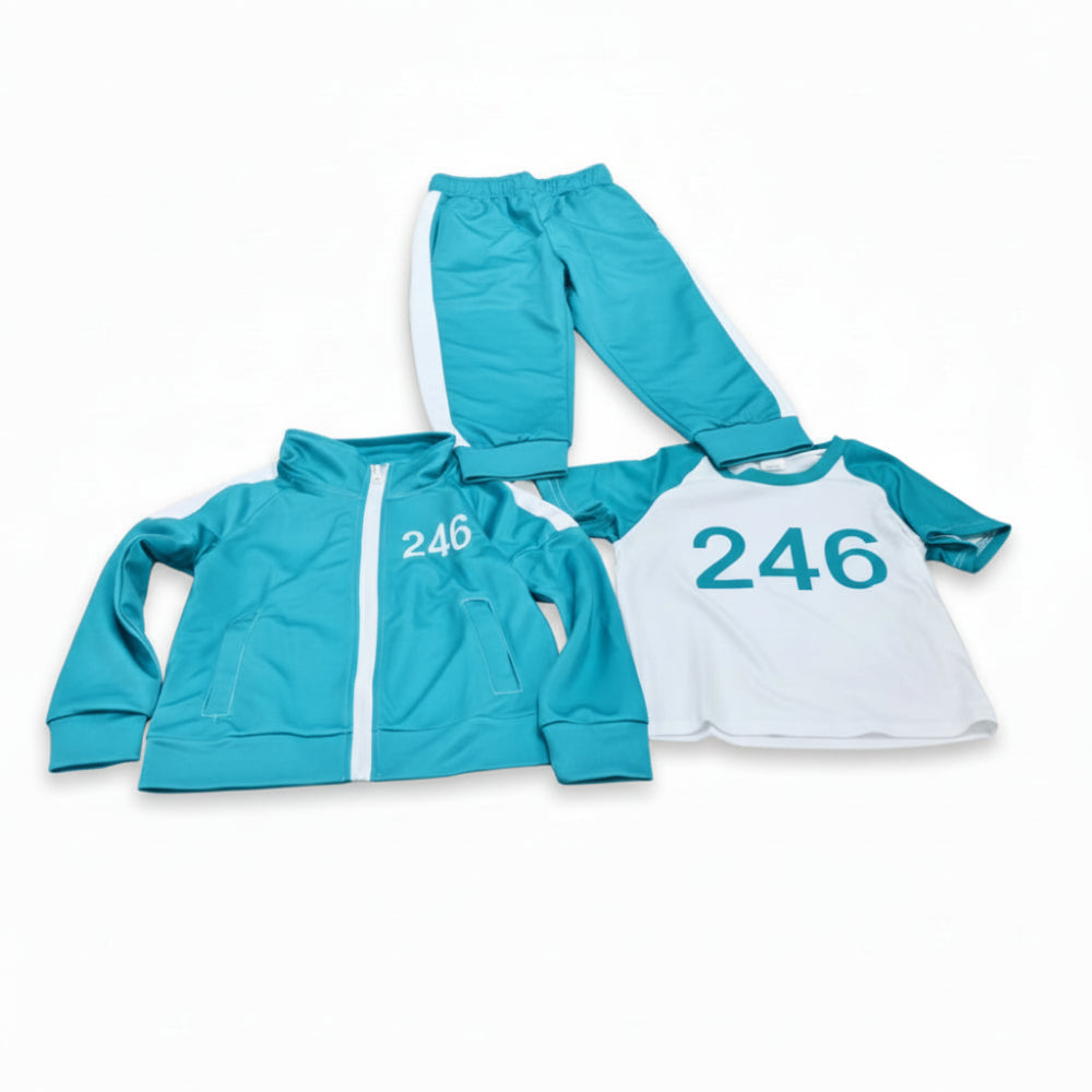 Kids Squid Game Costume | Tracksuit Cosplay Set-Kids Costume Set-Sasha Sydney