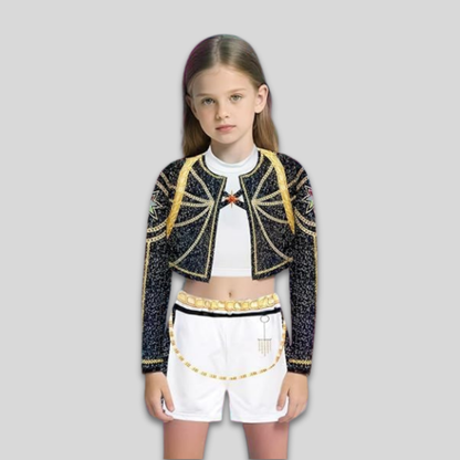 Huntrix K-Pop Demon Hunters Costume | Fantasy Idol Outfit-Kids Costume Set-Sasha Sydney