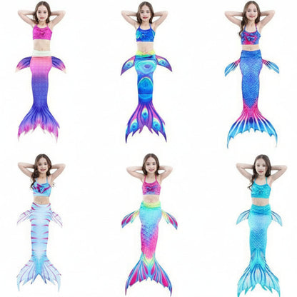 Kids Mermaid Costume Set | Little Mermaid Dress-Up Tail Outfit-Kids Costume Set-Sasha Sydney