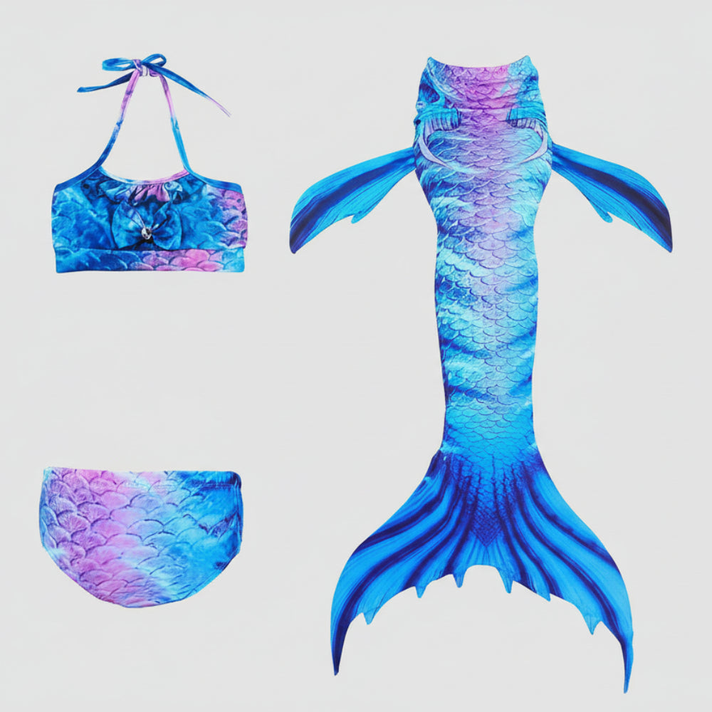 Kids Mermaid Costume Set | Little Mermaid Dress-Up Tail Outfit-Kids Costume Set-Sasha Sydney