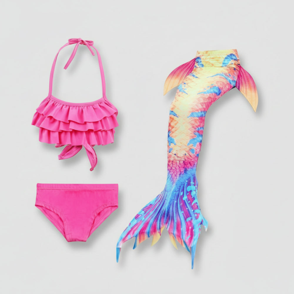 Kids Mermaid Costume Set | Little Mermaid Dress-Up Tail Outfit-Kids Costume Set-Sasha Sydney