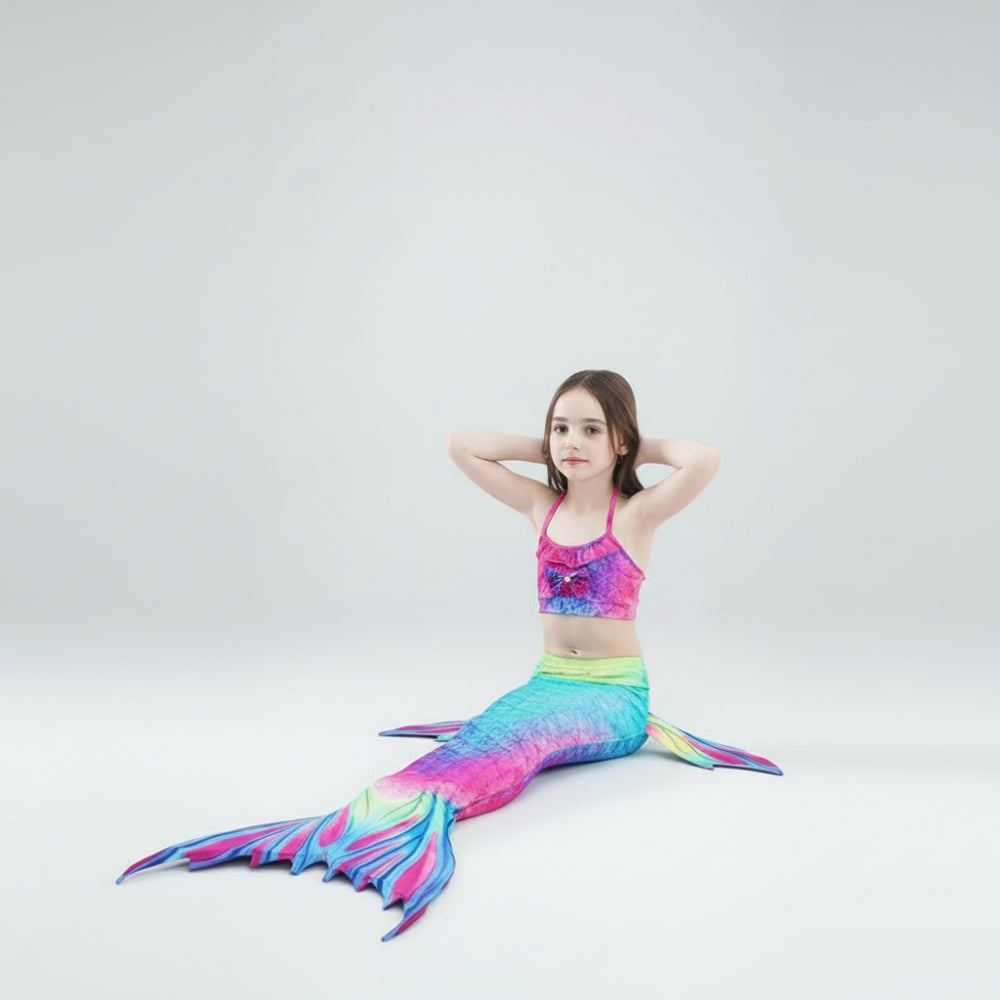 Kids Mermaid Costume Set | Little Mermaid Dress-Up Tail Outfit-Kids Costume Set-Sasha Sydney