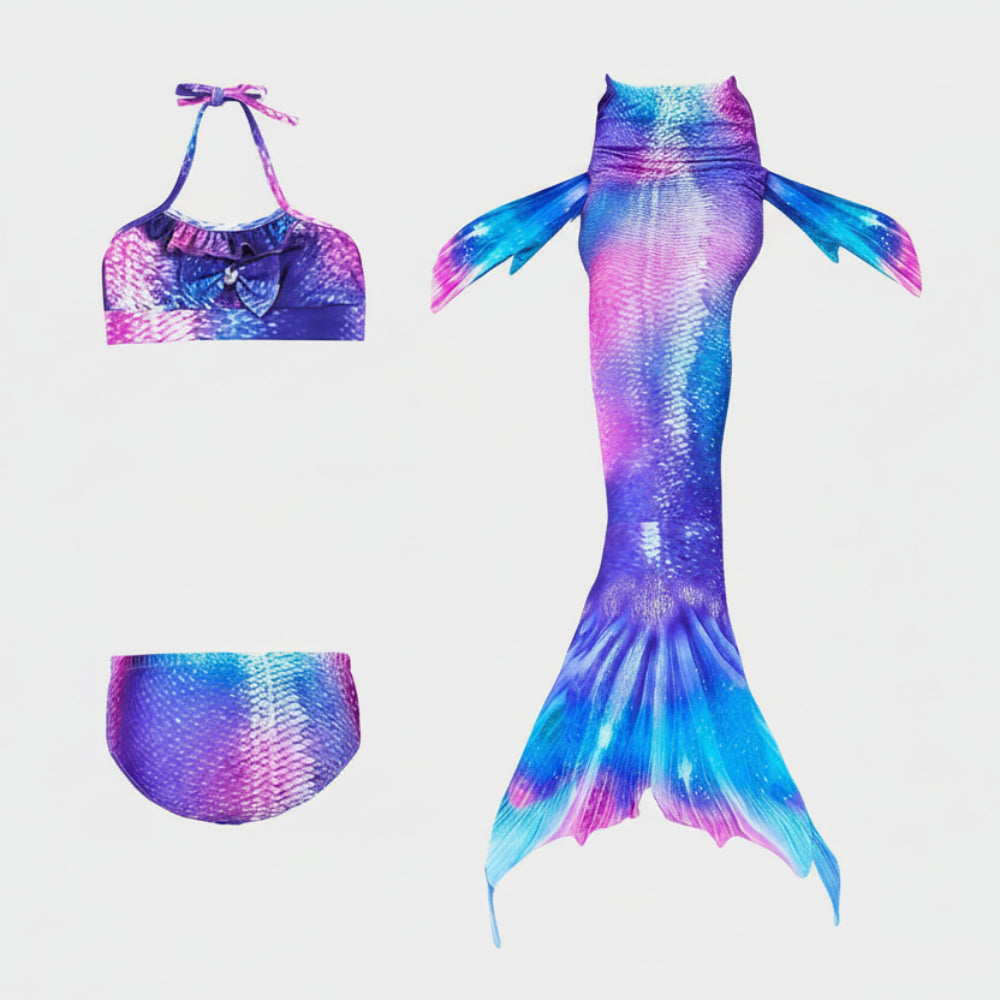 Kids Mermaid Costume Set | Little Mermaid Dress-Up Tail Outfit-Kids Costume Set-Sasha Sydney