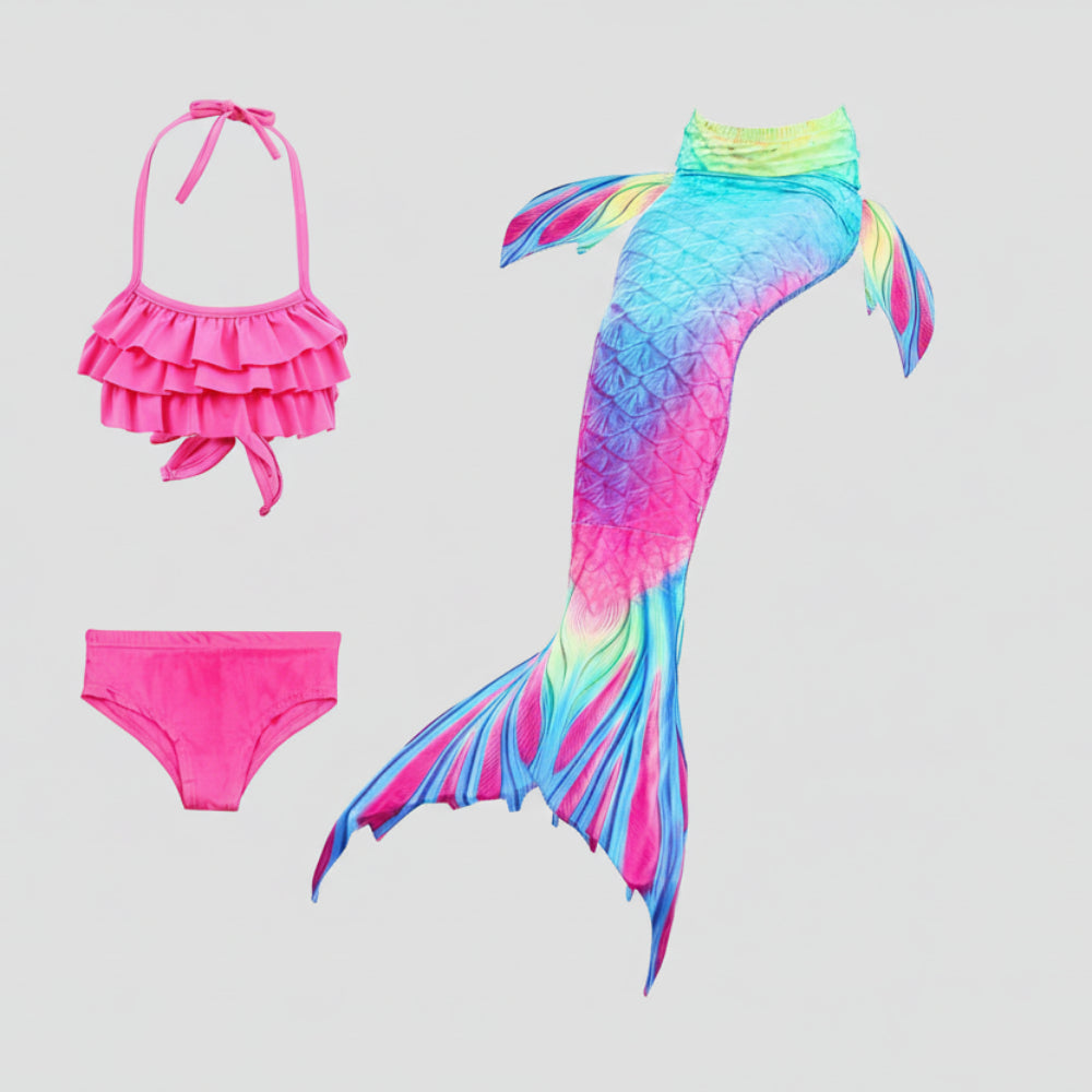 Kids Mermaid Costume Set | Little Mermaid Dress-Up Tail Outfit-Kids Costume Set-Sasha Sydney