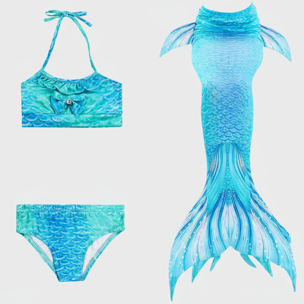 Kids Mermaid Costume Set | Little Mermaid Dress-Up Tail Outfit-Kids Costume Set-Sasha Sydney