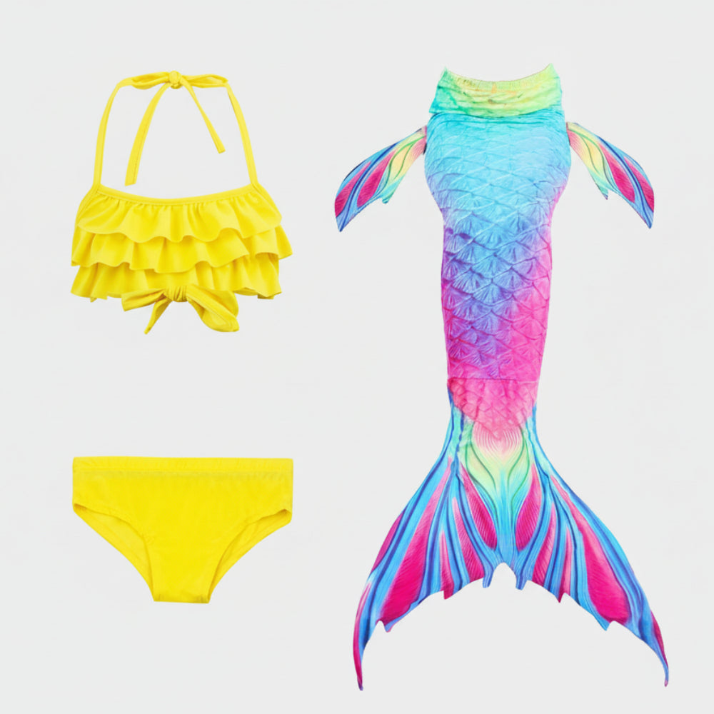 Kids Mermaid Costume Set | Little Mermaid Dress-Up Tail Outfit-Kids Costume Set-Sasha Sydney