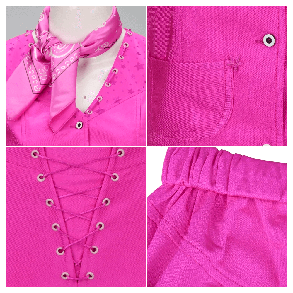 Girls Western Star Print Costume Set | Sleeveless Jumpsuit Stage Events-Costume Set-Sasha Sydney