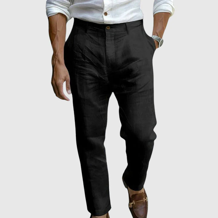 Joel | Men’s Breathable Linen Pants | Smart Comfort