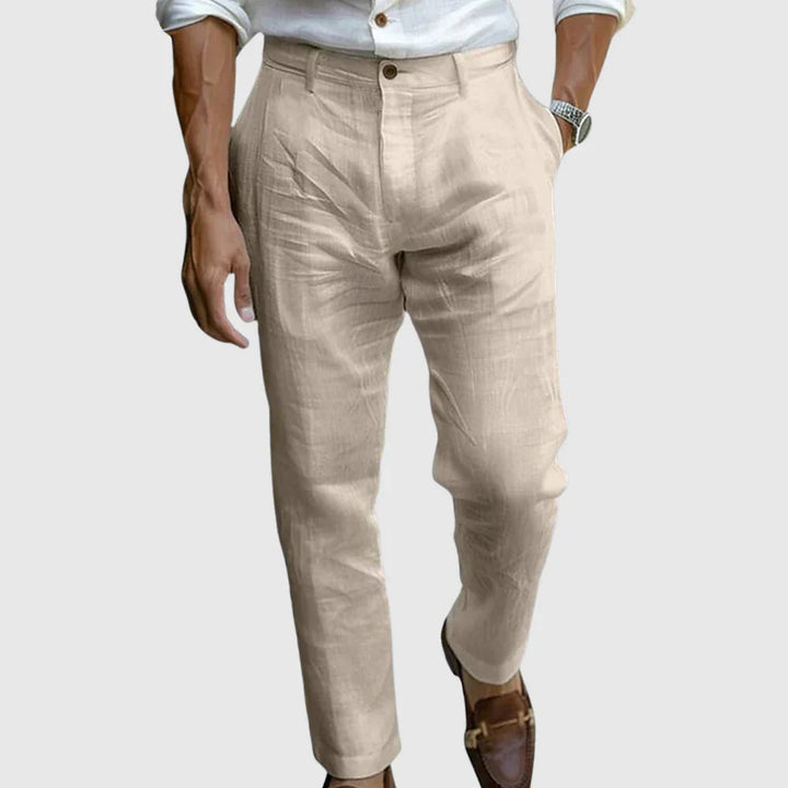 Joel | Men’s Breathable Linen Pants | Smart Comfort