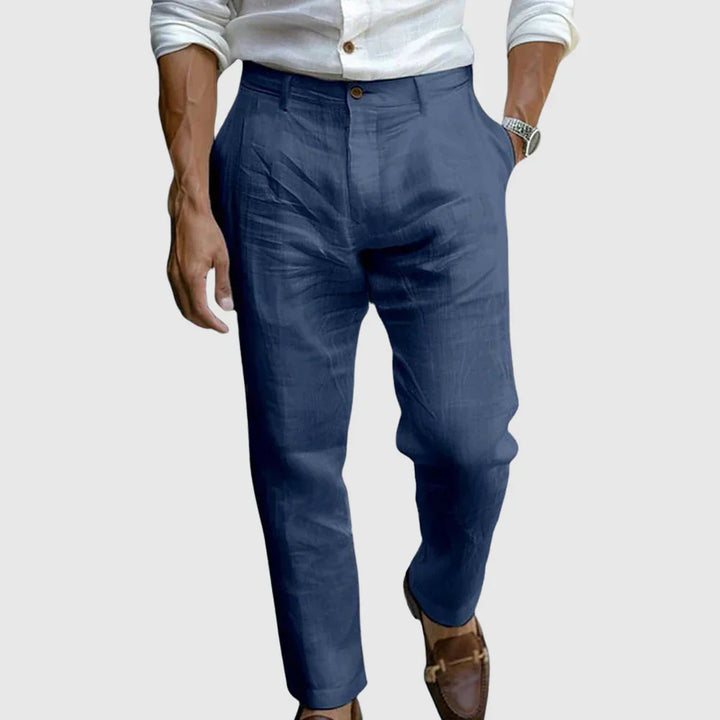 Joel | Men’s Breathable Linen Pants | Smart Comfort