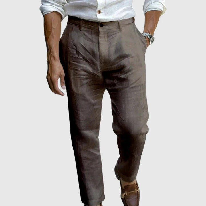 Joel | Men’s Breathable Linen Pants | Smart Comfort