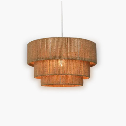 Rattan Pendant Light | Modern Chandelier-Ceiling Light-Sasha Sydney