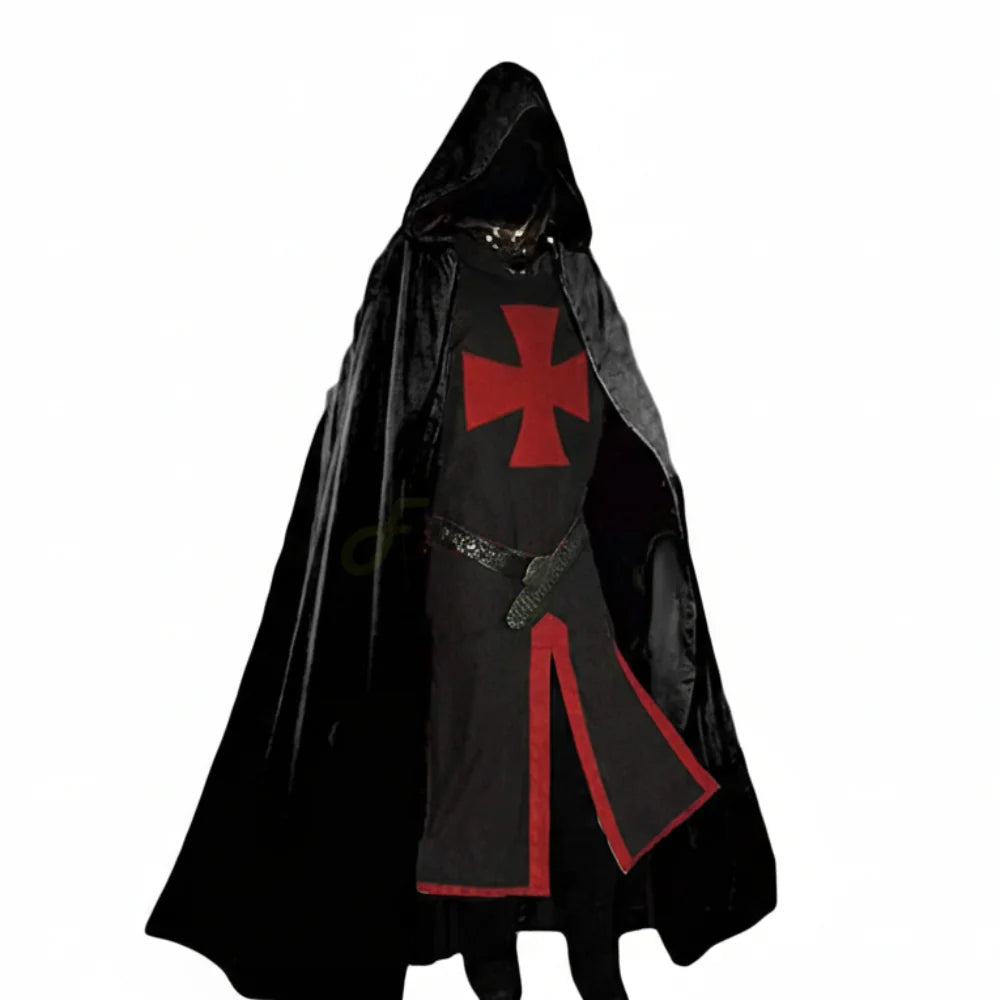 Medieval Templar Costume | Crusader Cosplay Outfit-Costume Set-Sasha Sydney
