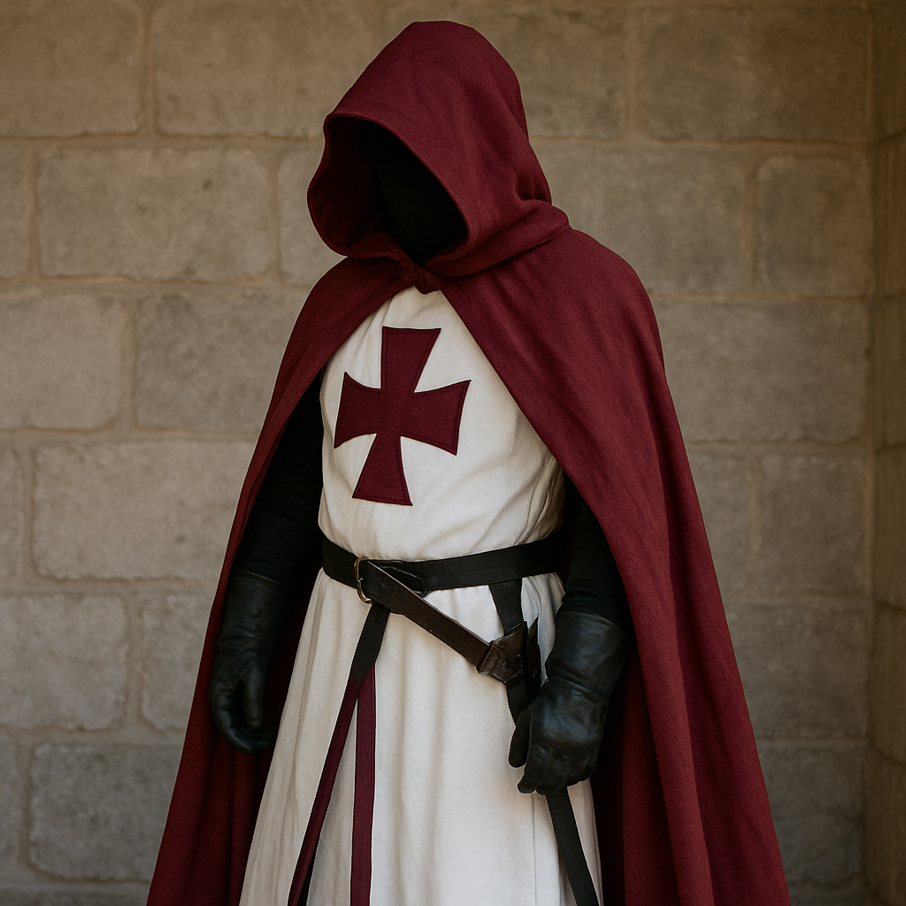 Medieval Templar Costume | Crusader Cosplay Outfit-Costume Set-Sasha Sydney