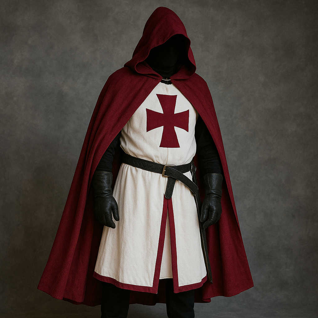 Medieval Templar Costume | Crusader Cosplay Outfit-Costume Set-Sasha Sydney
