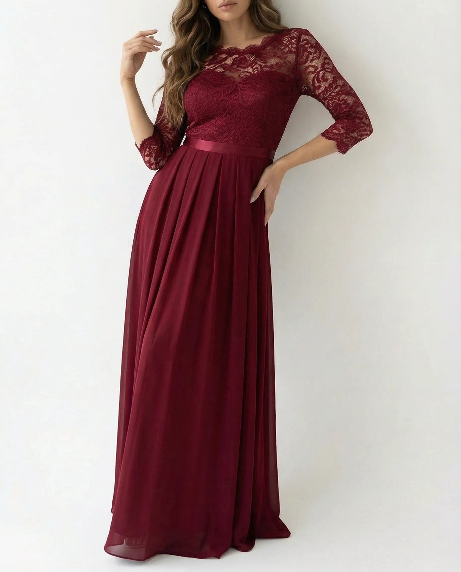 Mother Of The Bride Dress | Sleeve Neckline Design-Sasha Sydney