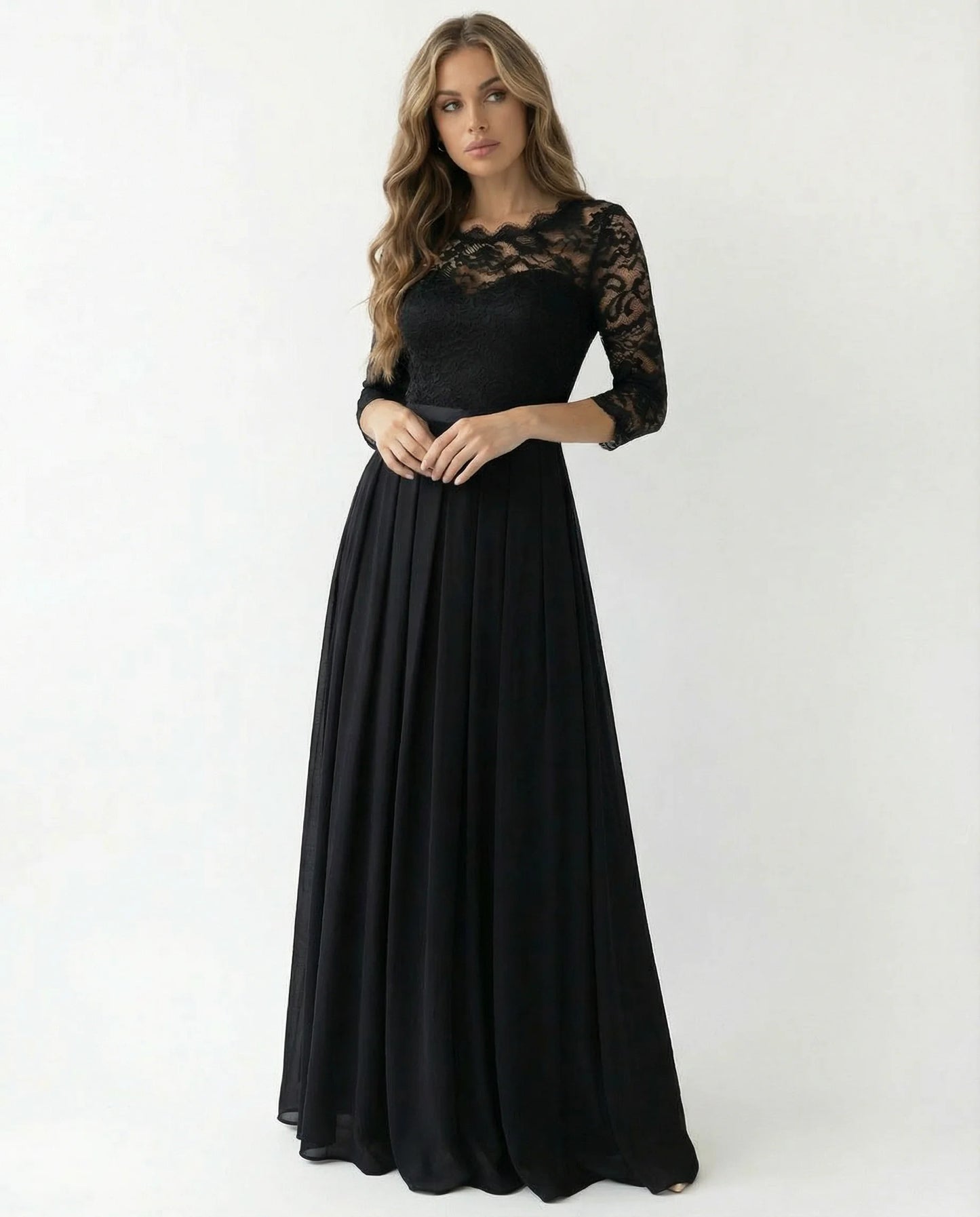 Mother Of The Bride Dress | Sleeve Neckline Design-Sasha Sydney