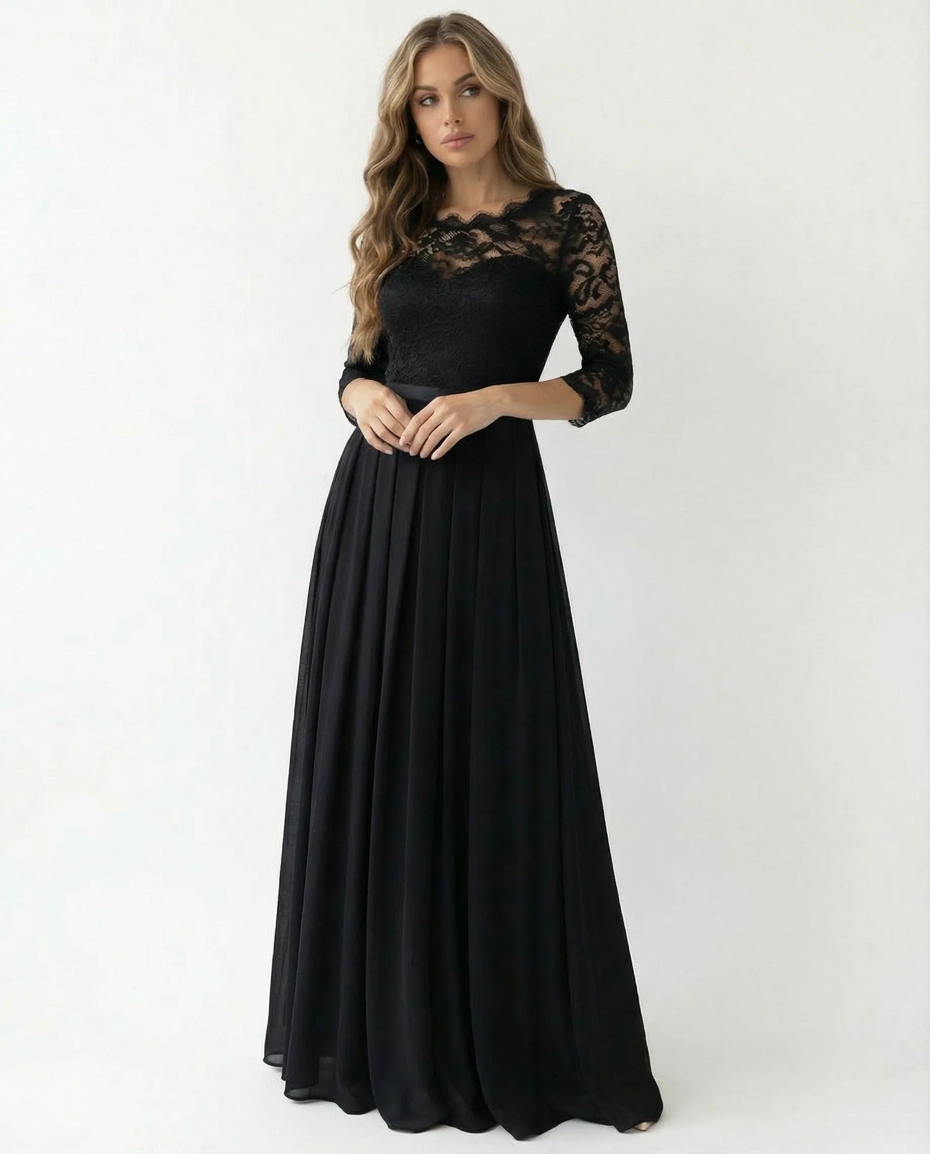 Mother Of The Bride Dress | Sleeve Neckline Design-Sasha Sydney