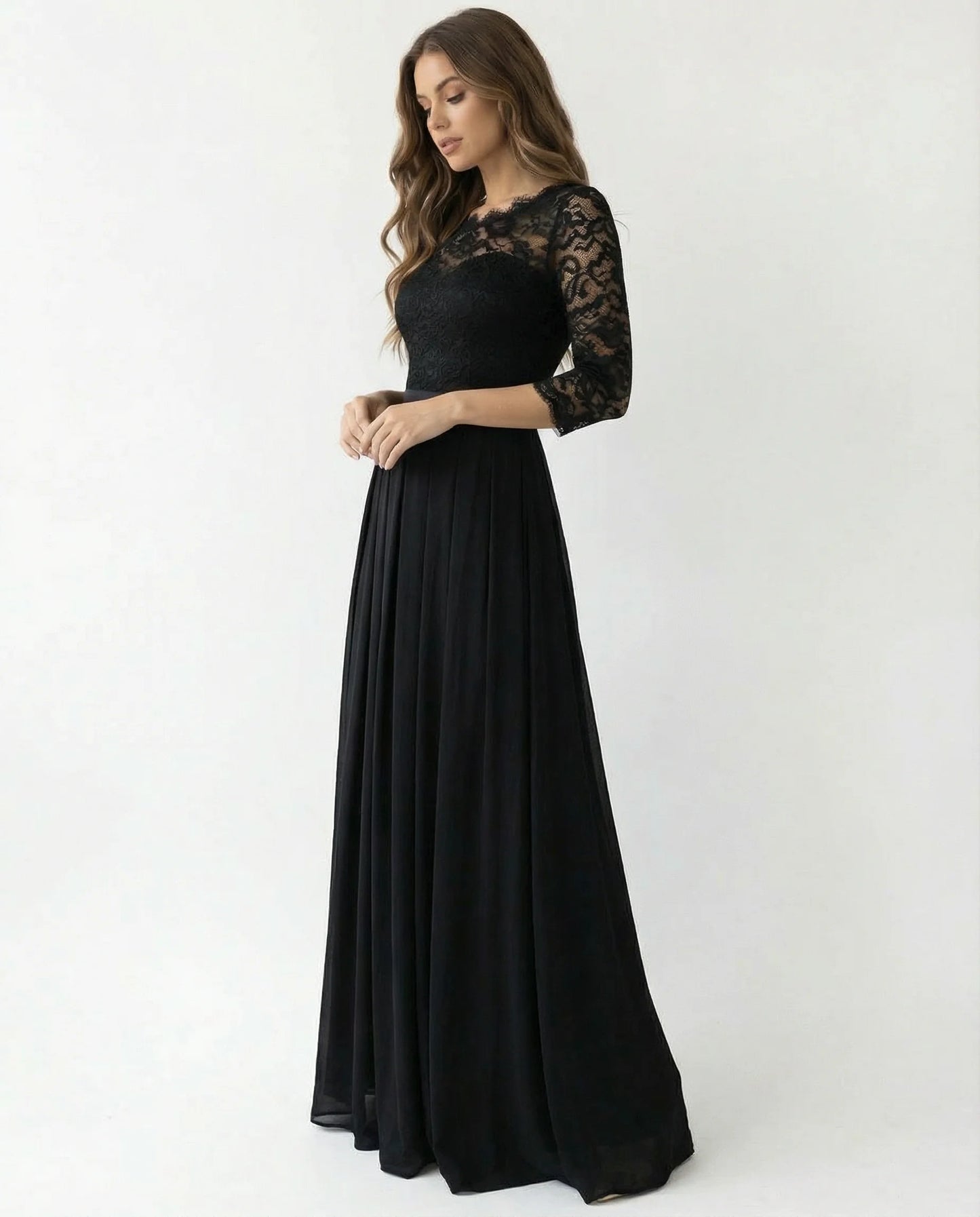 Mother Of The Bride Dress | Sleeve Neckline Design-Sasha Sydney