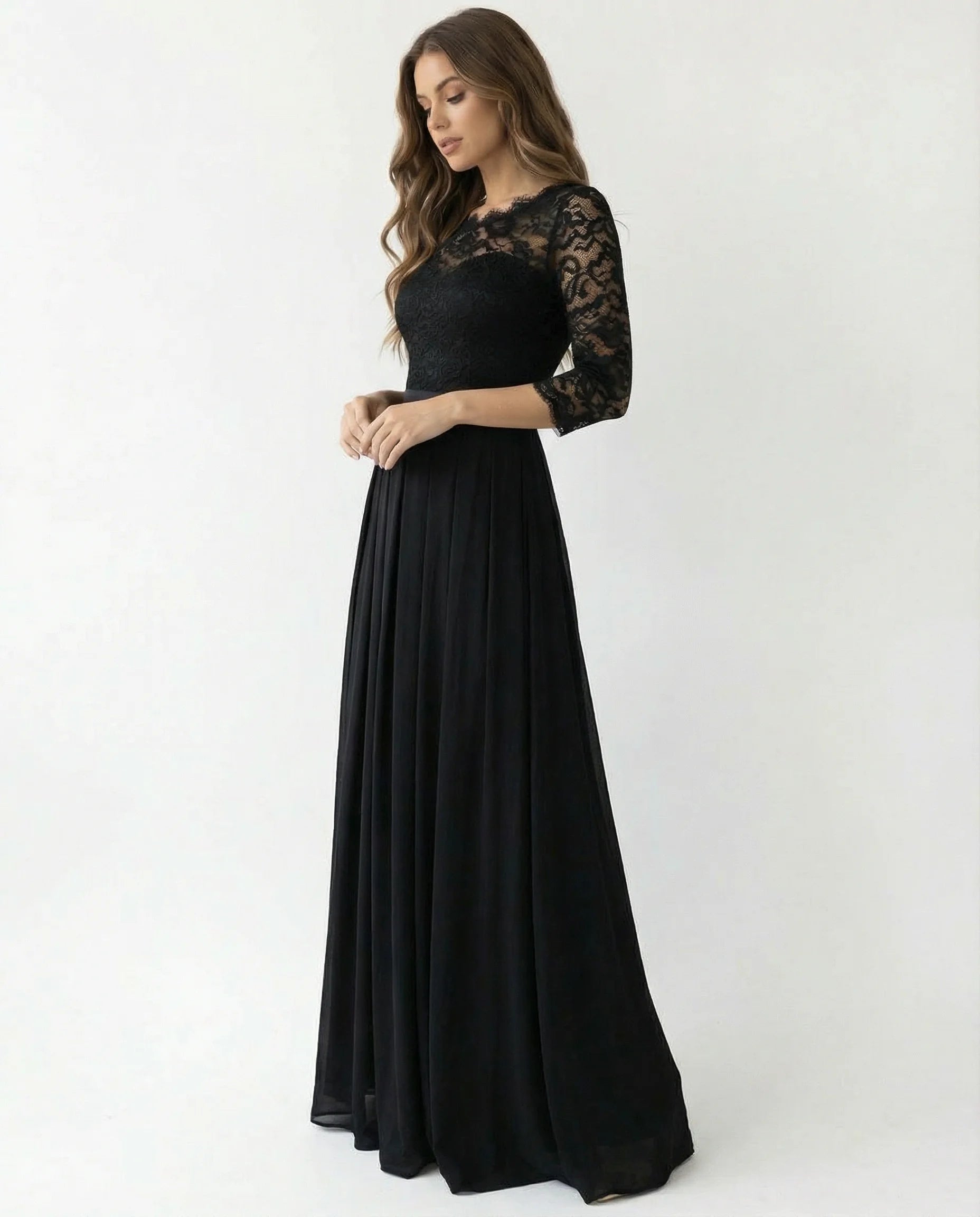 Mother Of The Bride Dress | Sleeve Neckline Design-Sasha Sydney