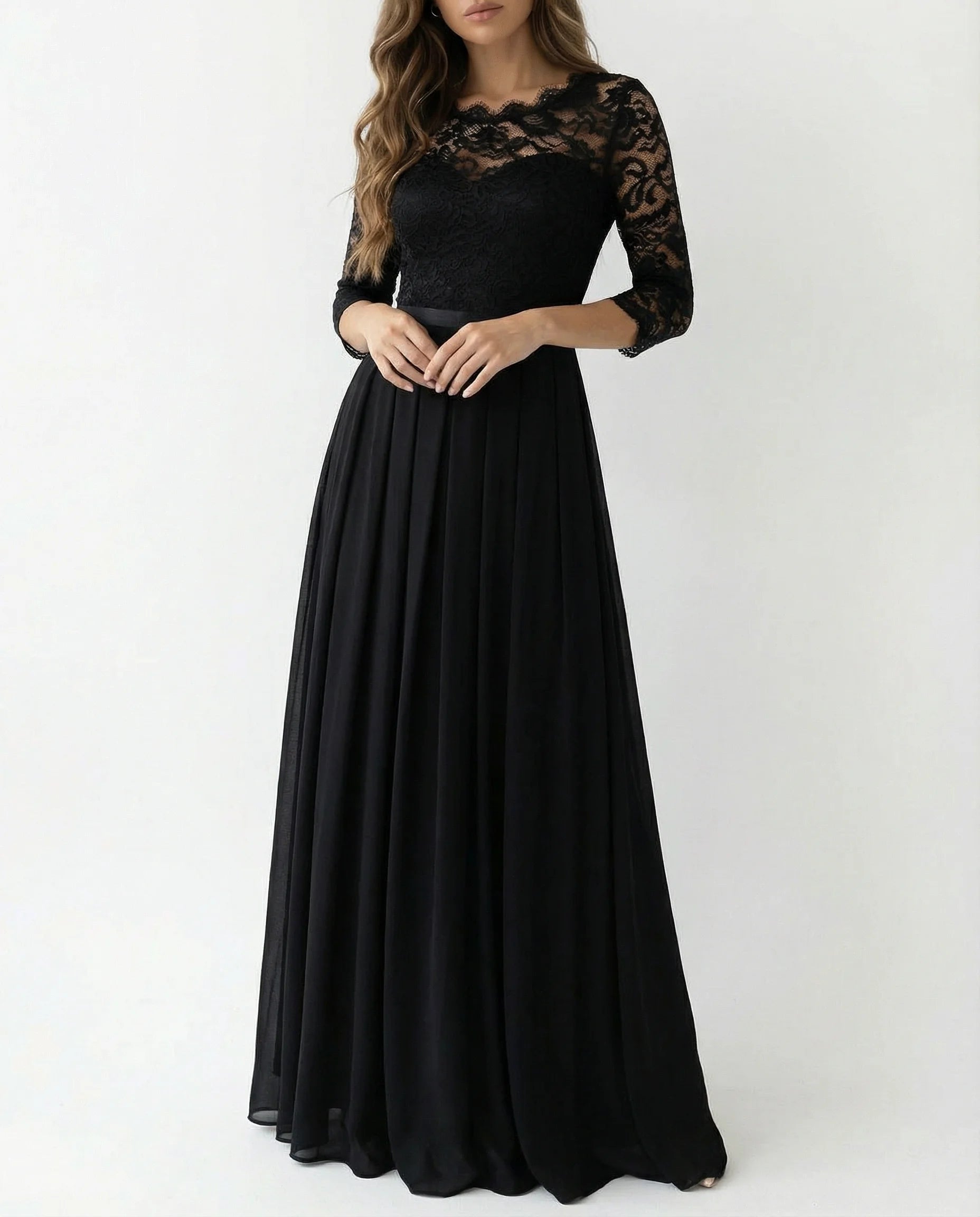 Mother Of The Bride Dress | Sleeve Neckline Design-Sasha Sydney