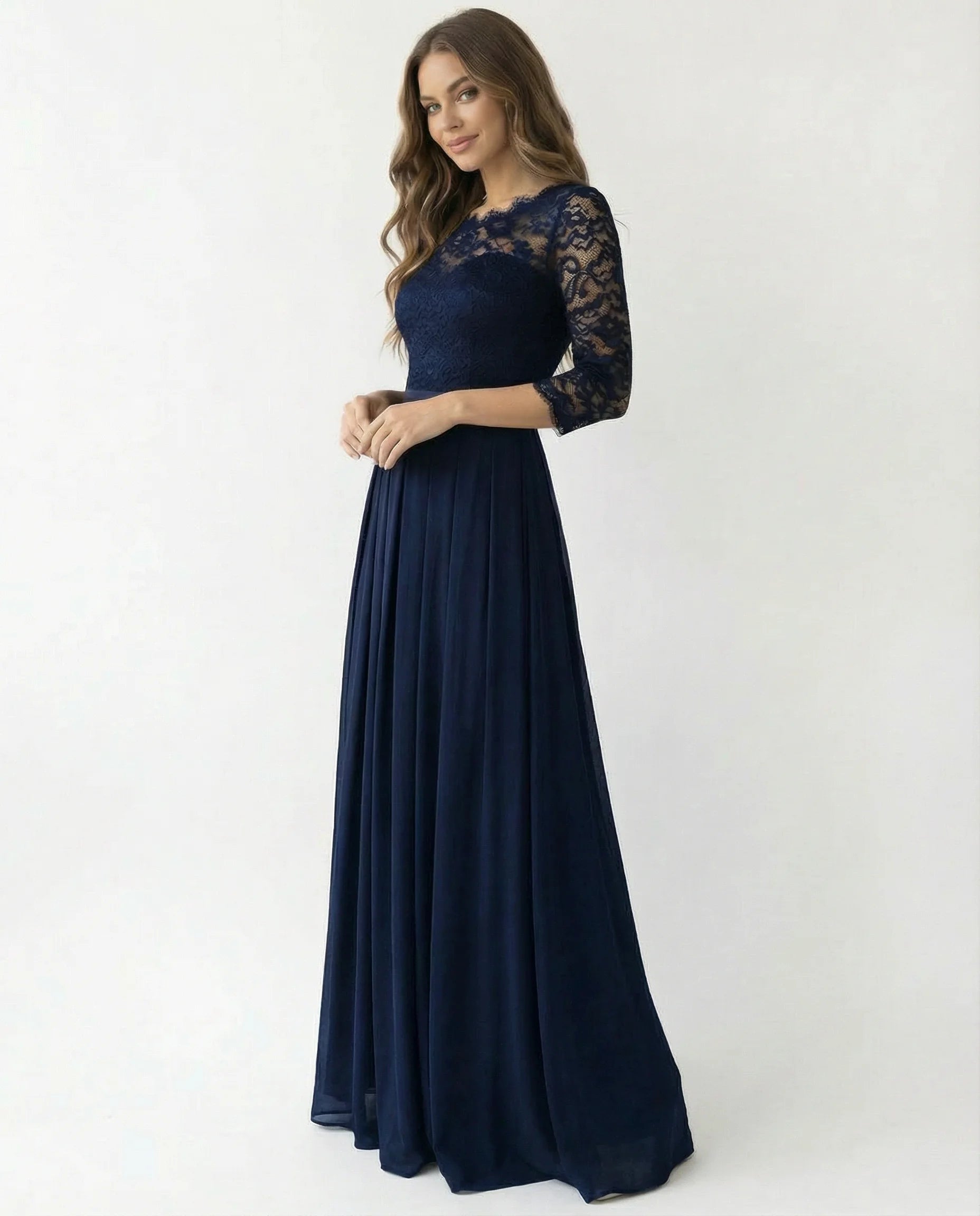 Mother Of The Bride Dress | Sleeve Neckline Design-Sasha Sydney