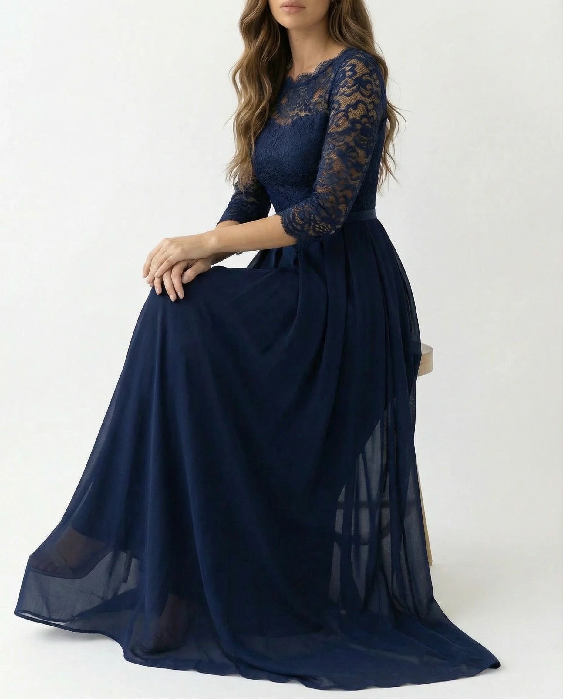 Mother Of The Bride Dress | Sleeve Neckline Design-Sasha Sydney