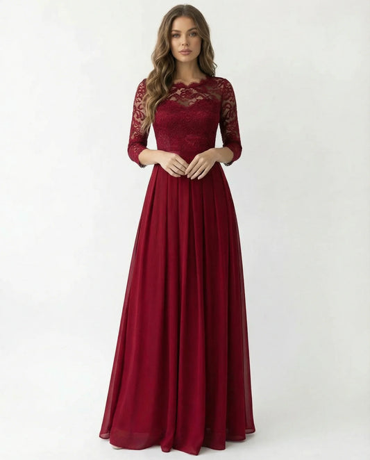 Mother Of The Bride Dress | Sleeve Neckline Design-Sasha Sydney